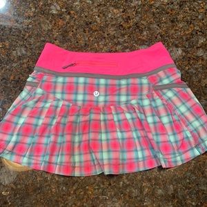 Plaid lulu lemon golf/tennis skort